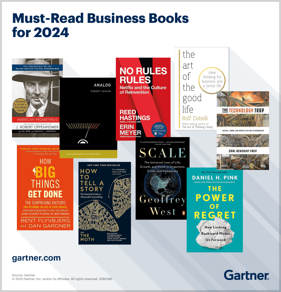 9 کتاب کسب‌وکاری که باید در سال 2024 بخوانید / معرفی شده توسط موسسه گارتنر